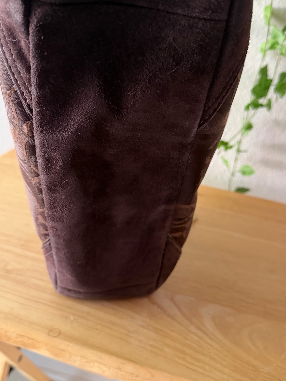 Coach Brown Signature Jacquard Hobo Turn-lock Suede Corners and Bottom Bag - Picture 9 of 15